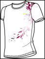 Nike Girls Tennis Tee 04/08 White Lime