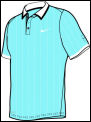 Nike Mens Dri Fit Drop Needle Polo 04/08 Vivid Blue/Black/White (rrp �35)