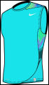Nike Mens Dri-Fit Sublimated Sleeveless 04/08 Vivid Blue/Black