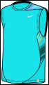 Nike Boys Tennis Player Sleeveless 04/08 Vivid Blue/Black