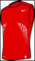 Nike Mens Dri-Fit Power Sleeveless Red