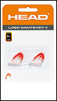 Head logo dampeners CLEAR - assorted colours