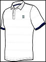 Nike Mens Dri-Fit Airline Polo White/Royal Blue