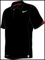 Nike Mens Dri-Fit Velocity Polo Black/Red