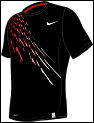 Nike Mens Dri-Fit Motion Top Black/White