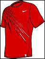 Nike Mens Dri-Fit Motion Top Red/White