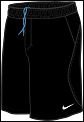Nike Mens Dri-Fit Airflow Shorts Navy/White