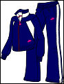 Nike Womens Woven Warm-up Tracksuit Navy/White/Berry