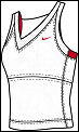 Nike Womens Athlete Tank Top White