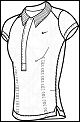 Nike Womens Athlete Short Sleeve Polo White/Black