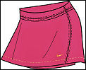 Nike Girls' Tennis Power Skirt Pink/Gold