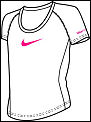 Nike Girls' Short Sleeve Top White