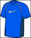 Nike Boys' Sport Dri-Fit Short Sleeve Tee Blue