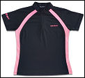 Carlton Womens Aeroflow Zip Collar Tournament Shirt Black (rrp �30)
