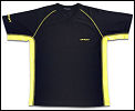 Carlton Mens Aeroflow Zip Collar Tournament Shirt Black (rrp �30)