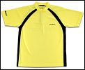 Carlton Mens Aeroflow Zip Collar Tournament Shirt Yellow (rrp �30)