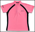 Carlton Womens Aeroflow Zip Collar Tournament Shirt Pink (rrp �30)