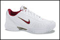 Nike Womens Air Zoom Mystify  II TD Tennis Shoes- White/Deep Red