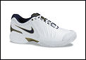 Nike Mens Air Zoom Vapor V TD White/Navy/Gold Tennis Shoes