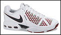 Nike Men's Breathe Cage II Tennis Shoes White/Black/Red