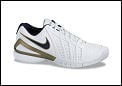 Nike Mens Air Zoom Vapor V White/Navy/Gold Tennis Shoes