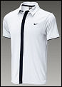 Nike Mens Federer Masters Polo- White/Black
