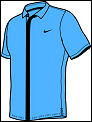 Nike Mens Federer Masters Polo- University Blue/Navy
