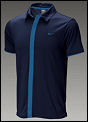 Nike Mens Federer Masters Polo- Navy/University Blue