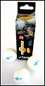 Stiga 3* Star Pro White Table Tennis Balls (4 Boxes/12Balls)