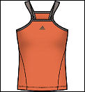 Adidas Women's Edge Tank Top Orange