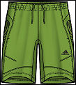 Adidas Mens Edge Bermuda Shorts 07/08 Green