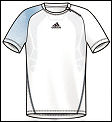 Adidas Mens Edge Theme Polo 07/08 White/Blue