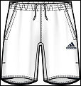 Adidas Mens Comp Shorts 06/08 White/Navy