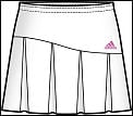 Adidas womens comp skort 08 - white