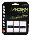 Tecnifibre NanoSkin Overgrips- White (1 pack/3 grips)