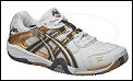 Asics Gel Blade Indoor Shoes White/Gold/Black (rrp �65)