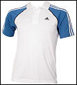 Adidas Boys Response Court Polo 01/08 White/Blue