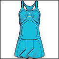 Adidas Womens Edge Dress 01/08 Cyan