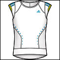 Adidas Girls Comp Capsleeve Top White