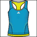 Adidas Girls Comp Top 01/08 Cyan