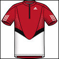 Adidas Boys Comp Theme Polo 01/08 White/Red