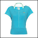 Adidas Womens Edge Capsleeve Top 01/08 Cyan