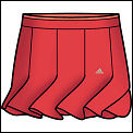 Adidas Womens Edge Skort 02/08 Red