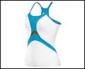 Adidas Womens Edge Tank 01/08 White/Cyan