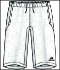 Adidas Mens Edge Bermuda Shorts 01/08 White