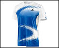 Adidas Mens Edge Tee 01/08 Blue/White