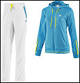 Adidas Womens Comp Tracksuit 03/08 White/Cyan