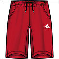 Adidas Mens Comp Bermuda Shorts 02/08 Red