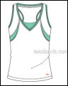 Ellesse Womens Bisenti RB Vest White/Green