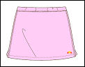 Ellesse Girls Castel Skort Pink